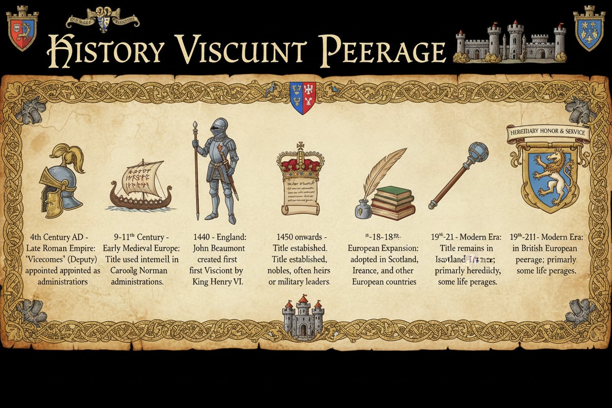 history of viscount title timeline peerage