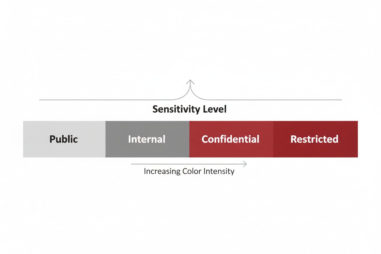 security classification guide sensitivity levels chart public internal confidential restricted